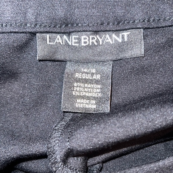Lane Bryant Black Spandex/Rayon Blend Dress Pants Size 14/16 Regular - Picture 3 of 4